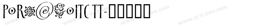 PortagoITC TT字体转换